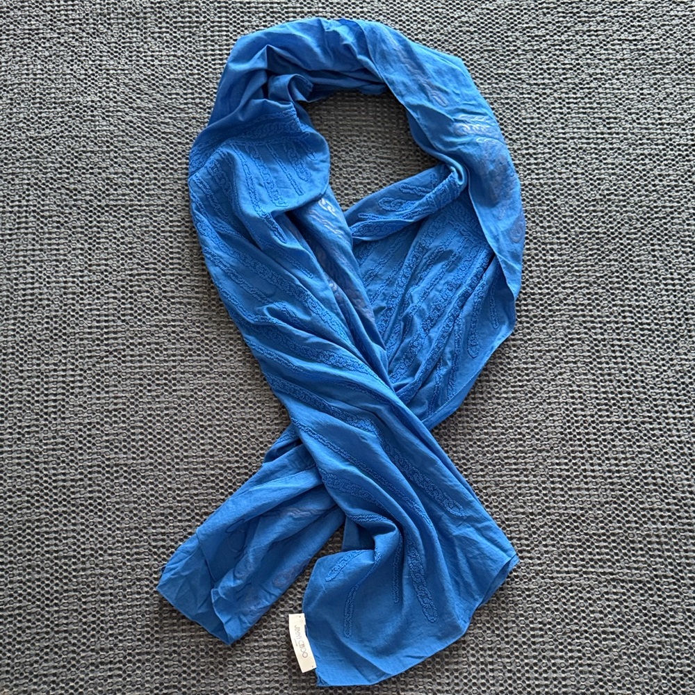 Jimmy Choo Blue Scarf